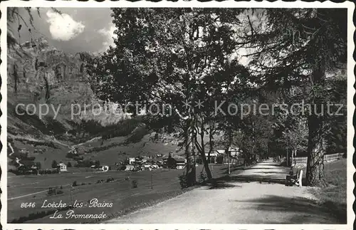 Loeche-les-Bains Promenade / Leukerbad /Bz. Leuk