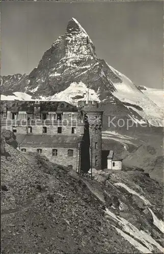 Gornergrat Zermatt Hotel mit Matterhorn Kat. Gornergrat