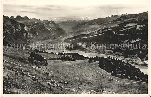 Walenstadt Kurhaus Schrina Hochruck Kat. Walenstadt