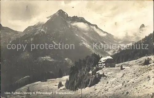 Tristencholben Kurhaus Voralp mit Foehrenkopf Kat. Tristencholben