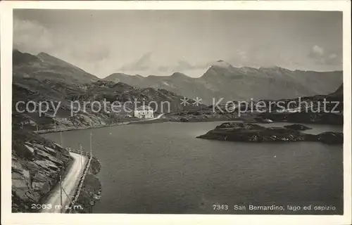 San Bernardino Hinterrhein Lago ed Ospizio Kat. Bernardino San