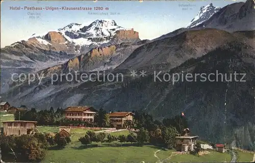 Klausenstrasse Hotel Posthaus Urigen Kat. Klausen