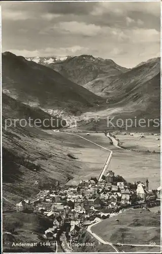 Andermatt mit Hospenthal Kat. Andermatt