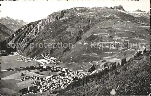 Andermatt mit Oberalpstrasse Kat. Andermatt