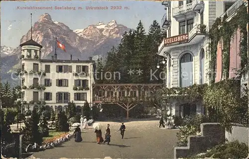 Seelisberg UR Hotel mit Urirotstock  Kat. Seelisberg