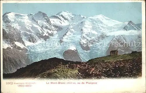 Territet Le Mont Blanc vu de Planpraz Kat. Territet