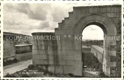 Avenches vu des Ruines Romaines Kat. Avenches