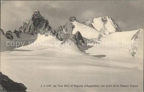 Aiguille d Argentiere Le Tour Noir Cabane Dupuis Kat. Aiguille d Argentiere