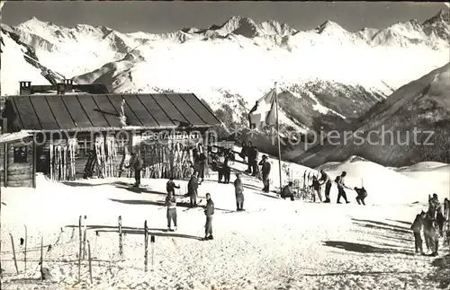 Strelapass Berghaus Gori  und Flueela  Weisshorn Kat. Strelapass