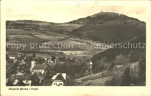 Geising Erzgebirge Teilansicht Kat. Geising Osterzgebirge