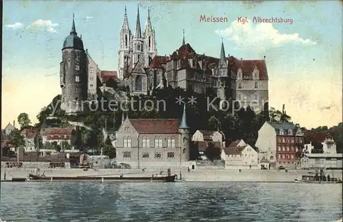 Meissen Elbe Sachsen Kgl Albrechtsburg mit Dom Kat. Meissen