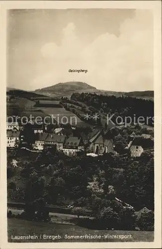 Lauenstein Erzgebirge mit dem Geisingberg Kat. Geising