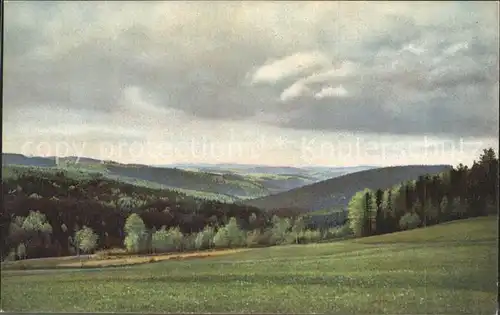 Geising Erzgebirge Panorama am Geisingberg Kat. Geising Osterzgebirge