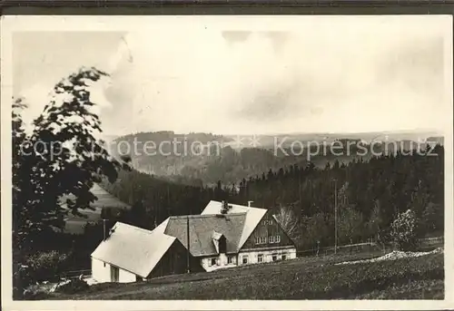 Lauenstein Erzgebirge Schuelerheim der Hoeheren Handelslehranstalt Dresden Kat. Geising