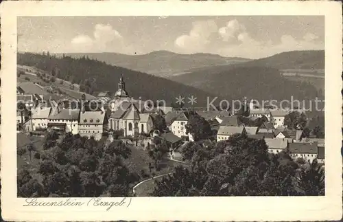 Lauenstein Erzgebirge Teilansicht Kat. Geising