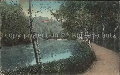 Bad Gottleuba Berggiesshuebel Kurpark und Gondelteich Kat. Bad Gottleuba Berggiesshuebel