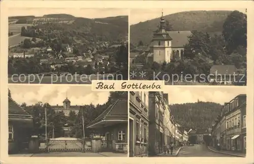 Bad Gottleuba Berggiesshuebel Gesamtansicht Kirche Kurhaus Strassenpartie Kat. Bad Gottleuba Berggiesshuebel