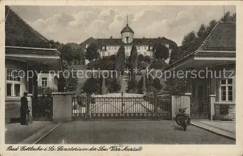 Bad Gottleuba Berggiesshuebel Sanatorium der LVA Sachsen Eingang Kat. Bad Gottleuba Berggiesshuebel