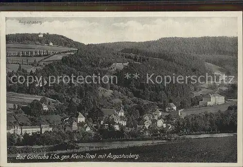 Bad Gottleuba Berggiesshuebel Klein Tirol mit Augustusberg Kat. Bad Gottleuba Berggiesshuebel