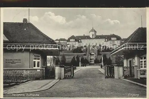 Bad Gottleuba Berggiesshuebel Heilstaette der LVA Sachsen Eingang Kat. Bad Gottleuba Berggiesshuebel