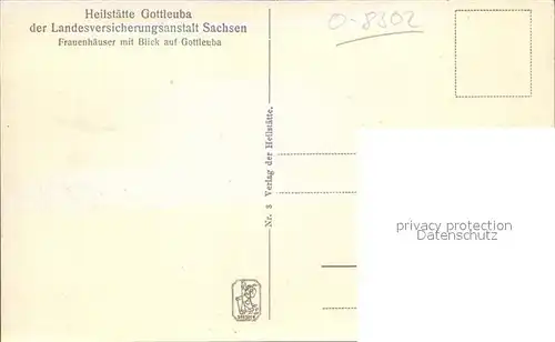 Bad Gottleuba Berggiesshuebel Heilstaette der LVA Sachsen Frauenhaeuser Kat. Bad Gottleuba Berggiesshuebel