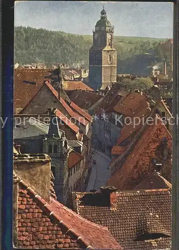 Meissen Elbe Sachsen Teilansicht Kirche Kat. Meissen