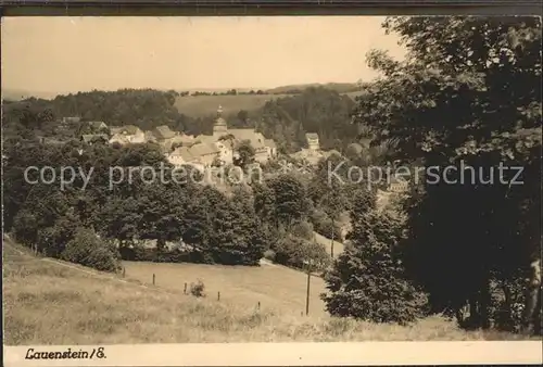 Lauenstein Erzgebirge Panorama Kat. Geising