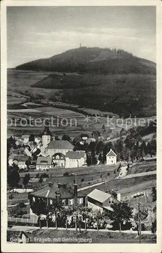 Geising Erzgebirge mit Geisingberg Kat. Geising Osterzgebirge