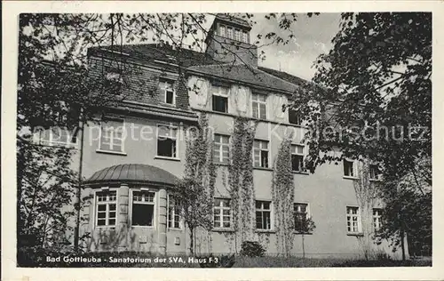 Bad Gottleuba Berggiesshuebel Sanatorium der SVA Haus F3 Kat. Bad Gottleuba Berggiesshuebel