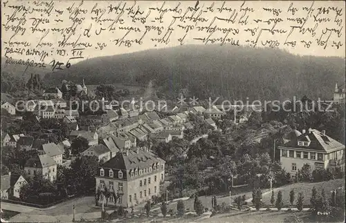 Bad Gottleuba Berggiesshuebel Heilstaette mit Stadtblick Kat. Bad Gottleuba Berggiesshuebel