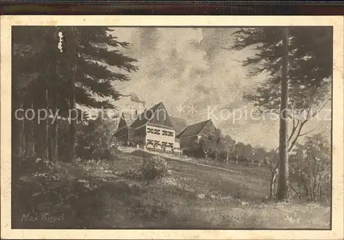 Lauenstein Erzgebirge Schuelerheim der Dresdner Kaufmannschaft Kat. Geising