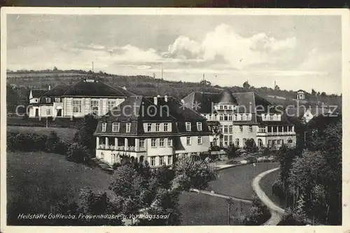 Bad Gottleuba Berggiesshuebel Heilstaette Frauenhaeuser mit Vortragssaal Kat. Bad Gottleuba Berggiesshuebel