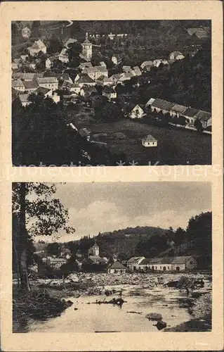Bad Gottleuba Berggiesshuebel Oelsengrundstrasse vor und nach Unwetter im Juli 1927 Kat. Bad Gottleuba Berggiesshuebel