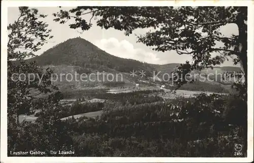 Lausche Blick vom Plissen Kat. Grossschoenau Sachsen