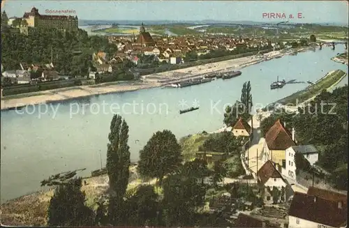 Pirna Stadtansicht Kat. Pirna