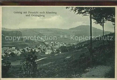 Geising Erzgebirge Altenberg Geisingberg Kat. Geising Osterzgebirge