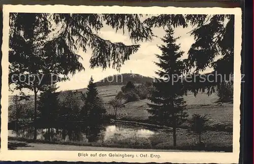 Geising Erzgebirge Geisingberg Kat. Geising Osterzgebirge