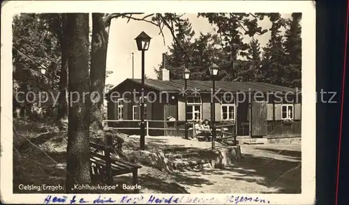 Geising Erzgebirge Kohlhaukuppe Baude Kat. Geising Osterzgebirge