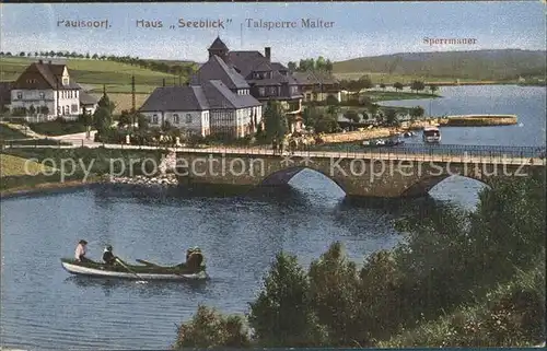 Paulsdorf Dippoldiswalde Haus Seeblick Talsperre Malter Kat. Dippoldiswalde