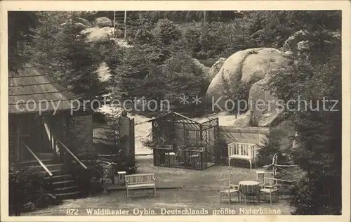 Oybin Waldtheater Deutschlands groesste Naturbuehner Kat. Kurort Oybin