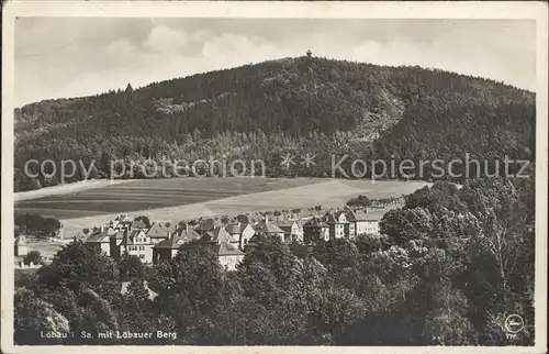 Loebau Sachsen Panorama Kat. Loebau