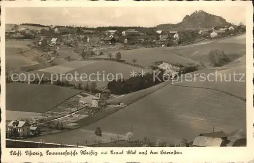 Weissig Struppen mit dem Baerenstein / Struppen /Saechsische Schweiz-Osterzgebirge LKR