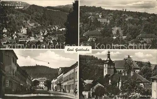 Bad Gottleuba Berggiesshuebel Gesamt Sanatorium Ernst Thaelmann Str Petrikirche Kat. Bad Gottleuba Berggiesshuebel