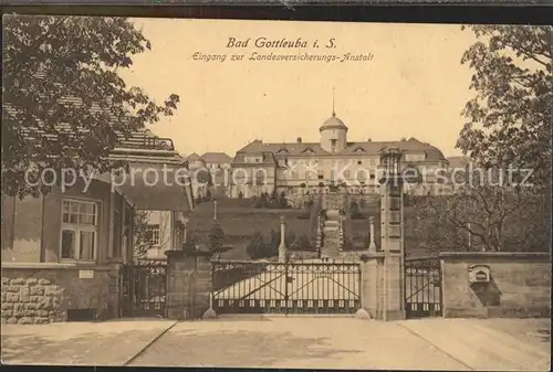 Bad Gottleuba Berggiesshuebel Heilstaette Kurhaus Eingang Kat. Bad Gottleuba Berggiesshuebel