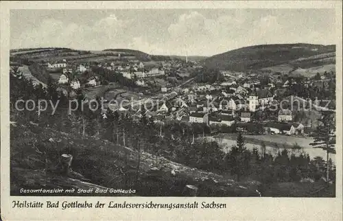 Bad Gottleuba Berggiesshuebel Stadt und Heilstaette Kat. Bad Gottleuba Berggiesshuebel