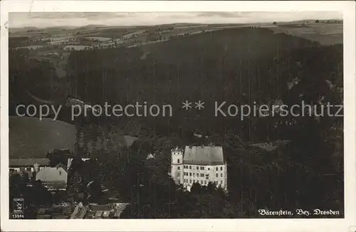 Baerenstein Altbezirk Dresden Panorama Schloss