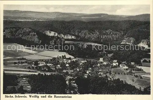 Weissig Struppen und die Rauensteine / Struppen /Saechsische Schweiz-Osterzgebirge LKR