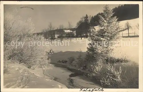 Rehefeld Zaunhaus Winteridyll Kat. Altenberg