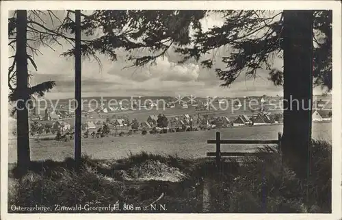 Zinnwald Georgenfeld Panorama Kat. Altenberg