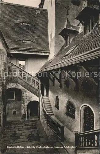 Liebstadt Schloss Kuckuckstein Innerer Schlosshof Kat. Liebstadt